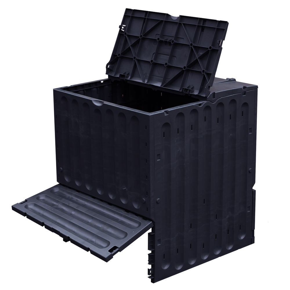 Compostvat Eco-king 600 liter zwart 80x80x95 cm - Image 1