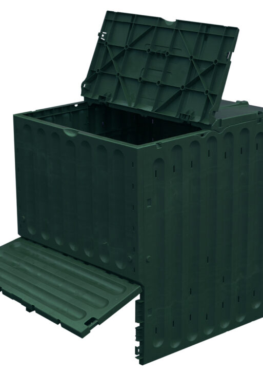 Compostvat Eco King 400 liter groen 70x70x83 cm