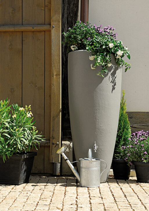 2-in-1 300 liter Grijs regenton