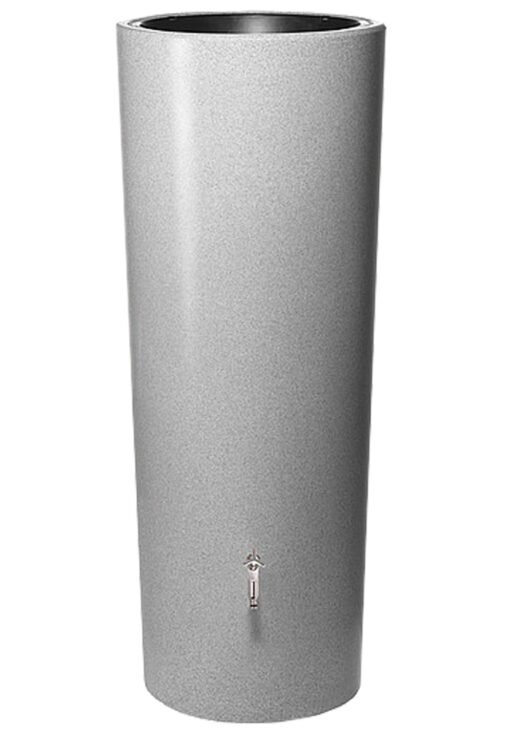 2-in-1 STONE 350 liter Zilver regenton