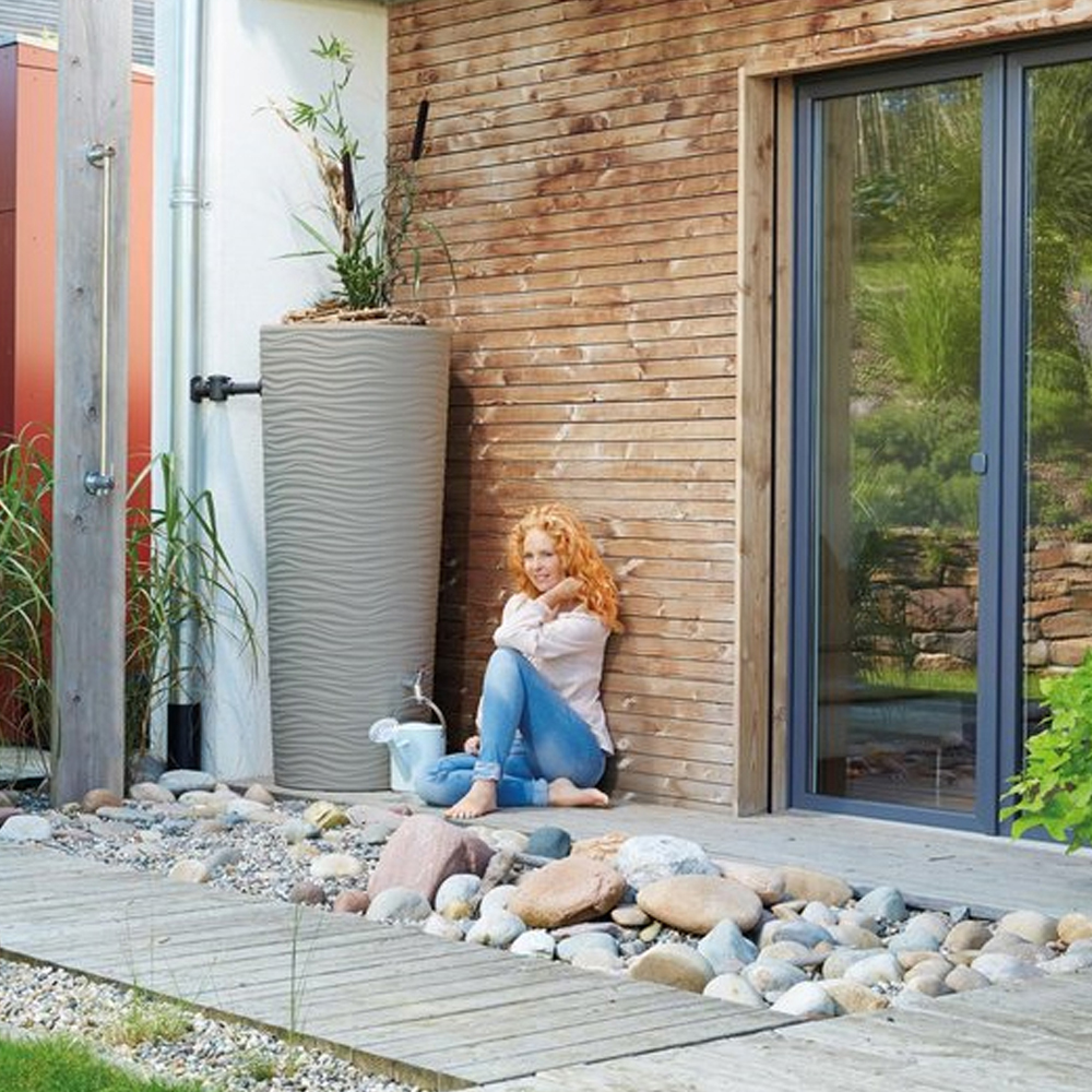 2-in-1 NATURE 350 liter Sahara regenton
