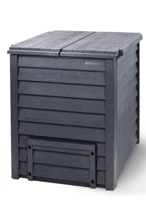 Compostvat Thermo-Wood 600 bruin-zwart 80x80x95 cm