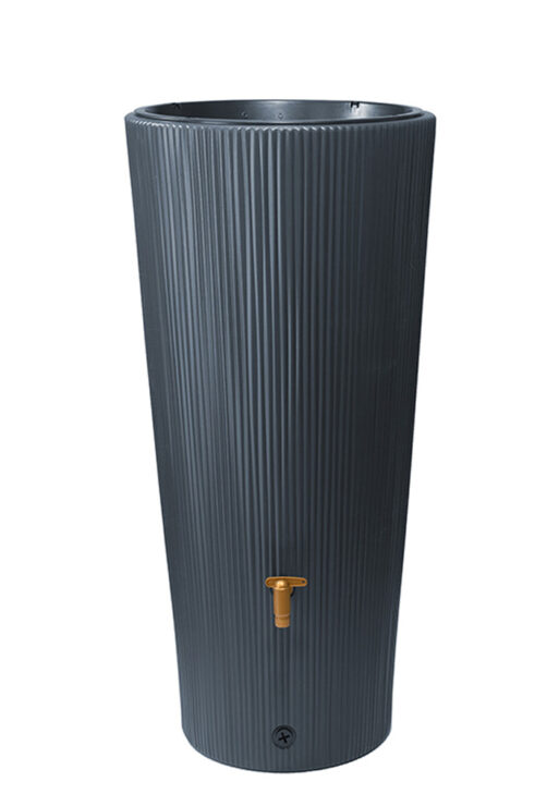 2-in-1 VASO DECOR 220 liter Grafietgrijs regenton