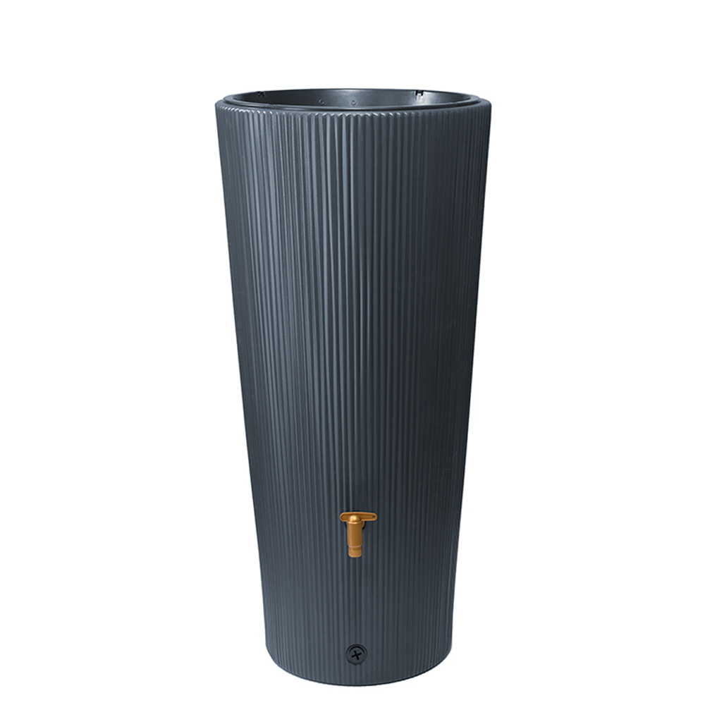 2-in-1 VASO DECOR 220 liter Grafietgrijs regenton