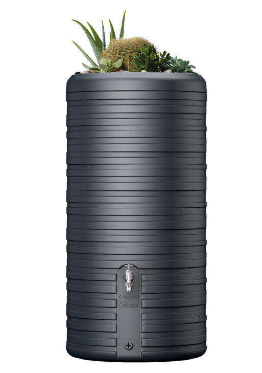 2-in-1 NORDIC 300 liter Grafietgrijs regenton