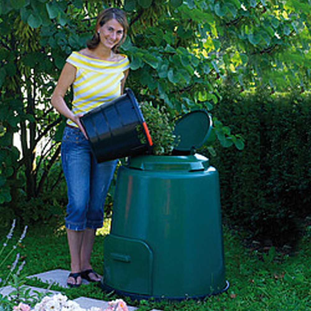 Compostvat 280 liter groen/beluchting ø 80 x 87 cm - Image 1