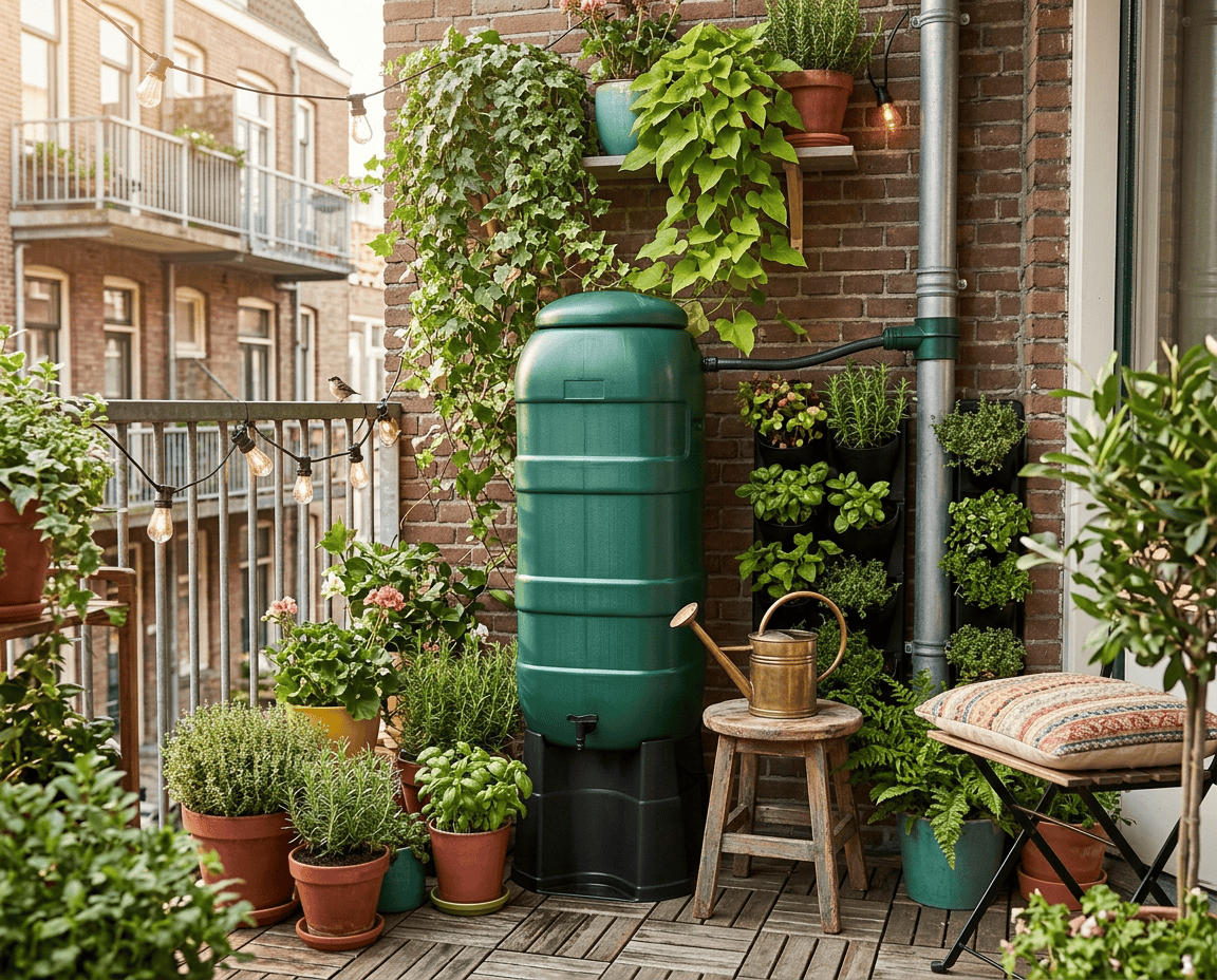 Small Rainsaver Mini Rainsaver 100 liter Groen regenton - SlimMetWater.nl